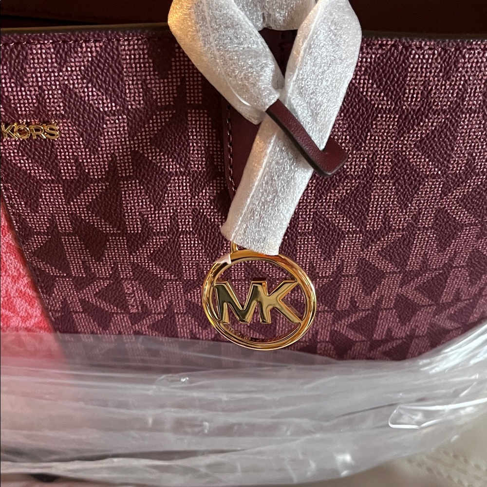 Michael Kors Two-Tone Pink and Purple Tote - Picture 4 of 14